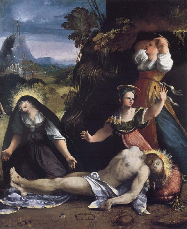 Dosso Dossi Lamentation over the Body of Christ oil painting image